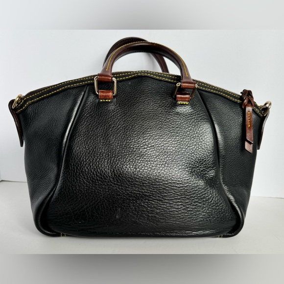 Dooney & Bourke Black Leather Satchel - Picture 2 of 9